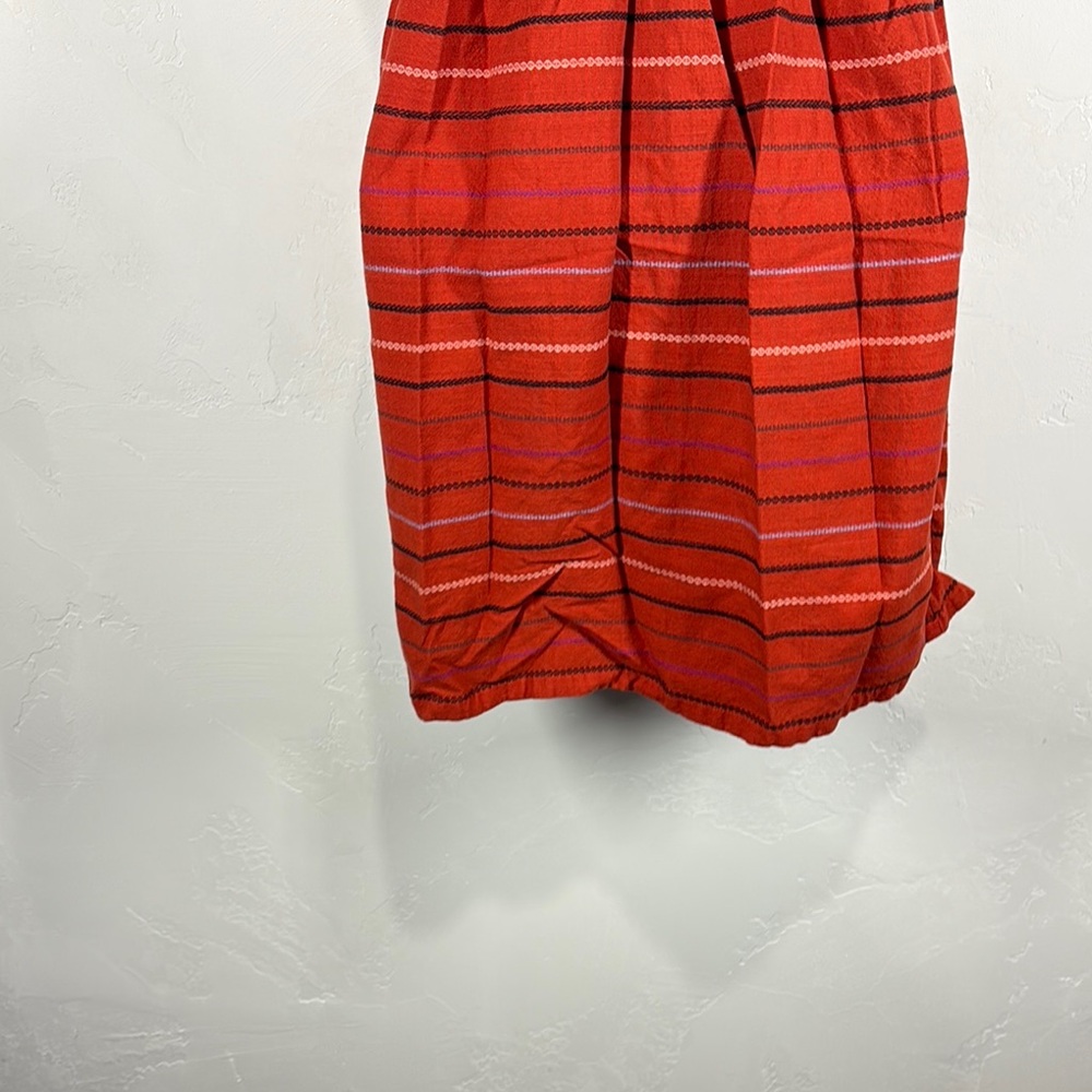 Roxy Strapless Red Patterned Dress Size Medium - image 8